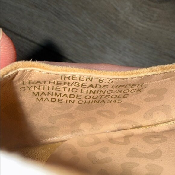 Betsey Johnson Ireen Nude Multi Beaded Ankle Cuff Platform Heels - Picture 10 of 10